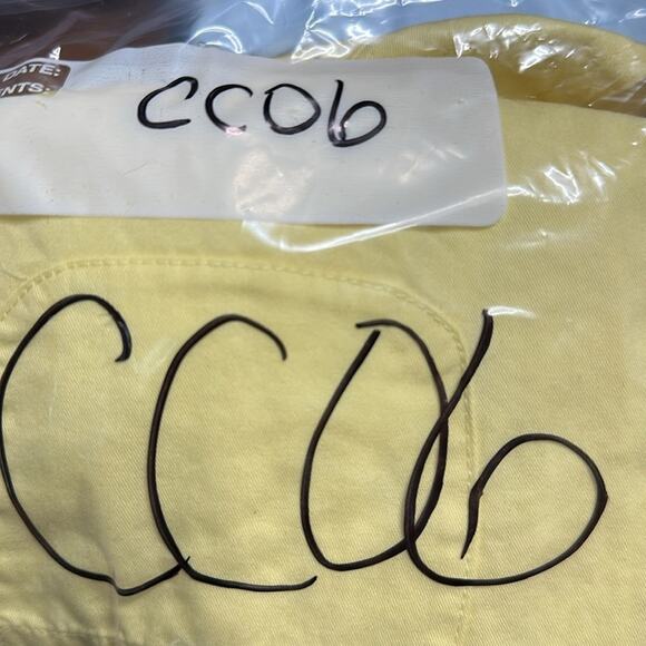 Lands End VTG Women’s Yellow Shirt Dress Size 10 Shoulder Pads 100% Cotton Shift - Picture 13 of 13